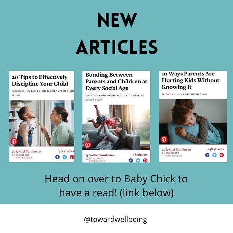 It&rsquo;s been a busy month behind the scenes! A few articles are up on @thebabychick about bonding, connection and gentle yet effective discipline strategies&hellip; so head on over to take a read 👓 📚 

https://www.baby-chick.com/author/rachel-to
