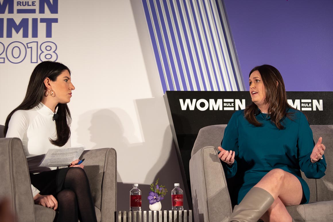 Sarah Sanders Declines to Condemn Trump’s Attacks on Female Journalists