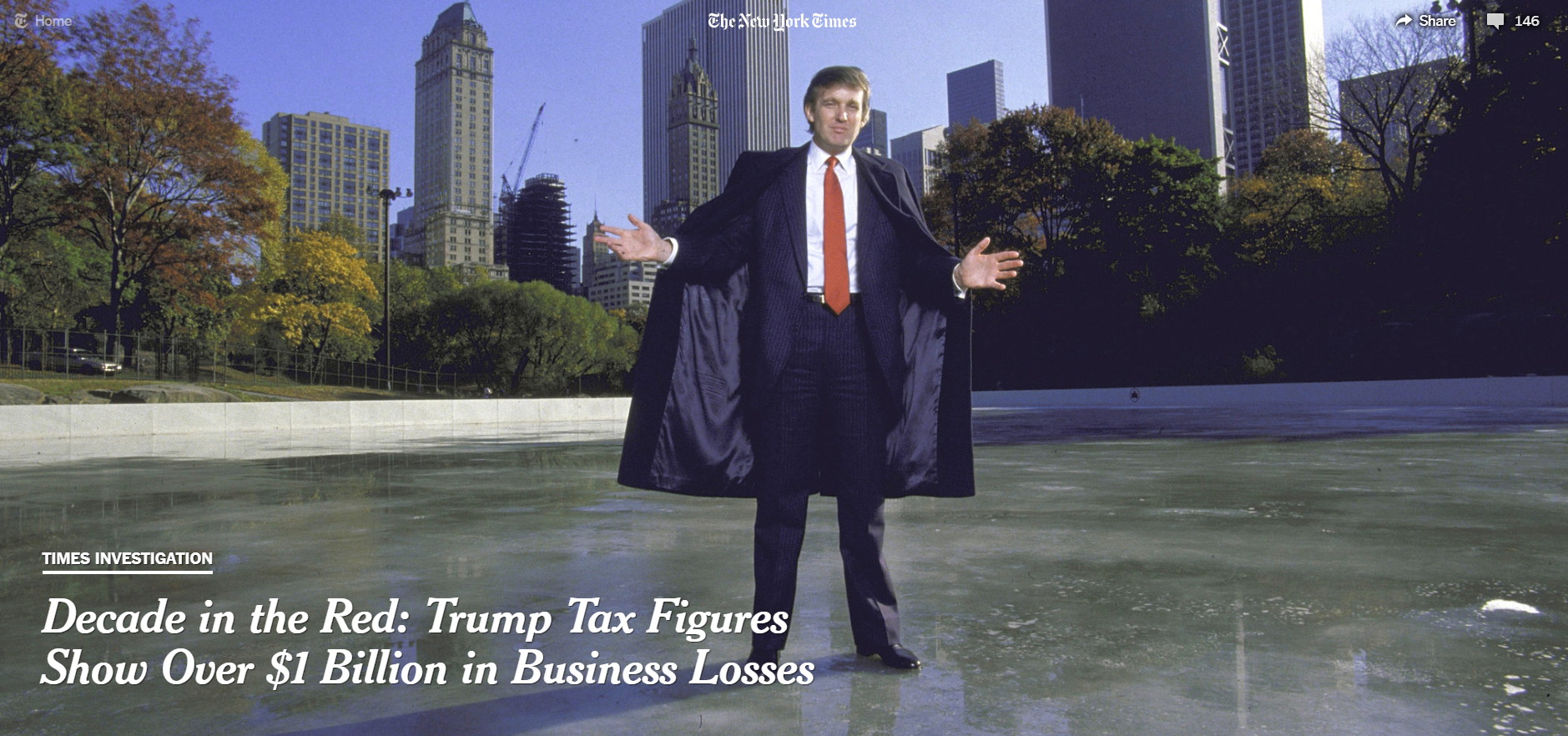 Decade in the Red: Trump Tax Figures Show Over $1 Billion in Business Losses