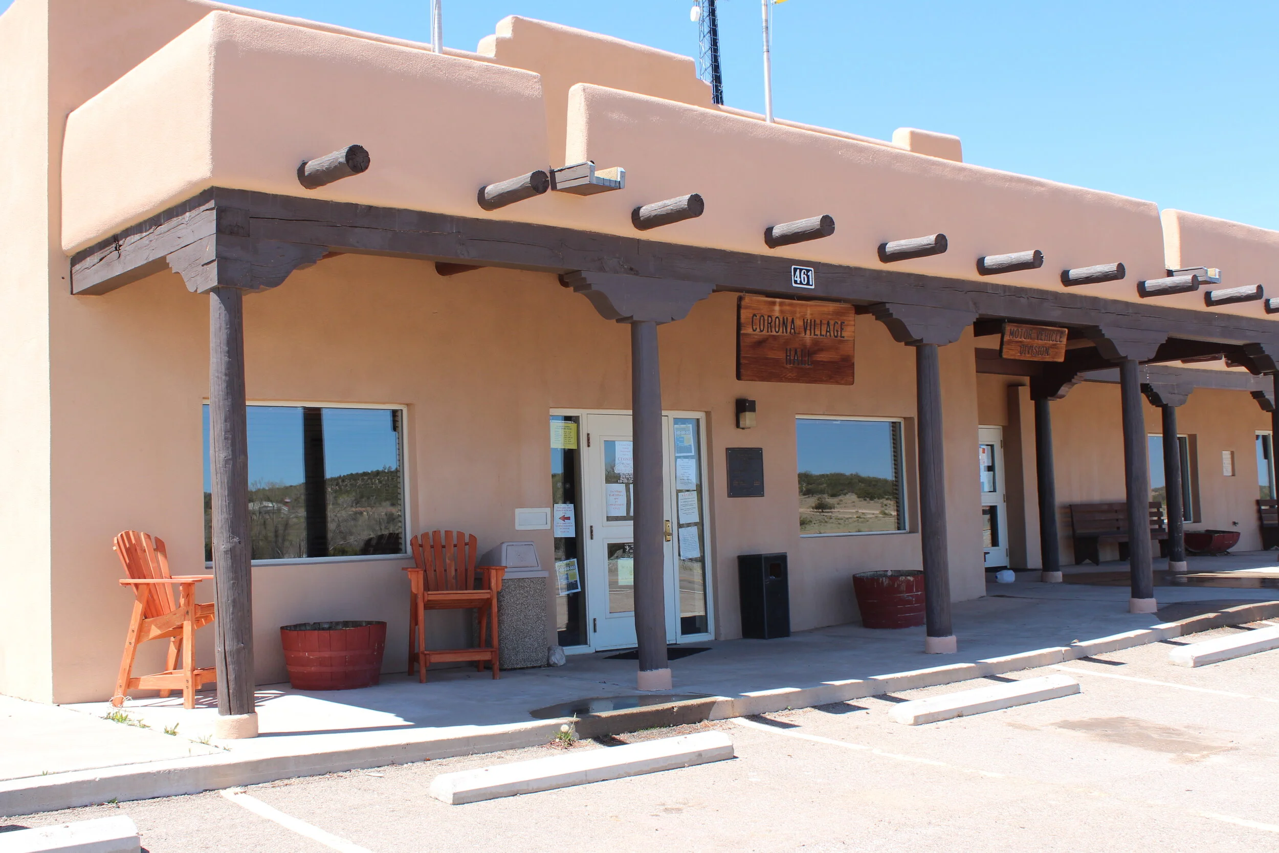 The Corona Village Hall is pictured on Wednesday, April 15, 2020. [Damien Willis / Las Cruces Sun-News]