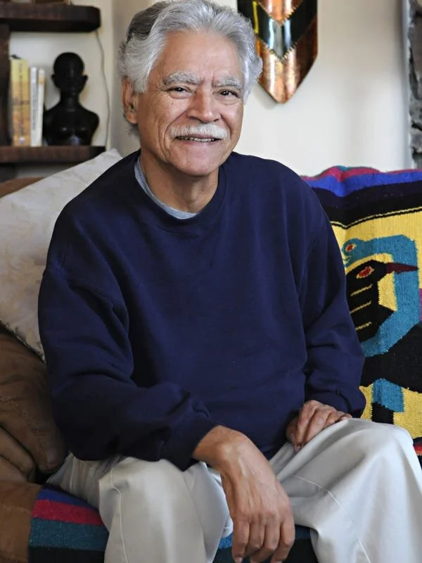 In this April 28, 2011, photo, author Rudolfo Anaya poses for a photo at home in Albuquerque, N.M. Anaya's famed novel "Bless Me, Ultima," one of the most recognizable works of Mexican-American literature, is being made into an opera. The National H…