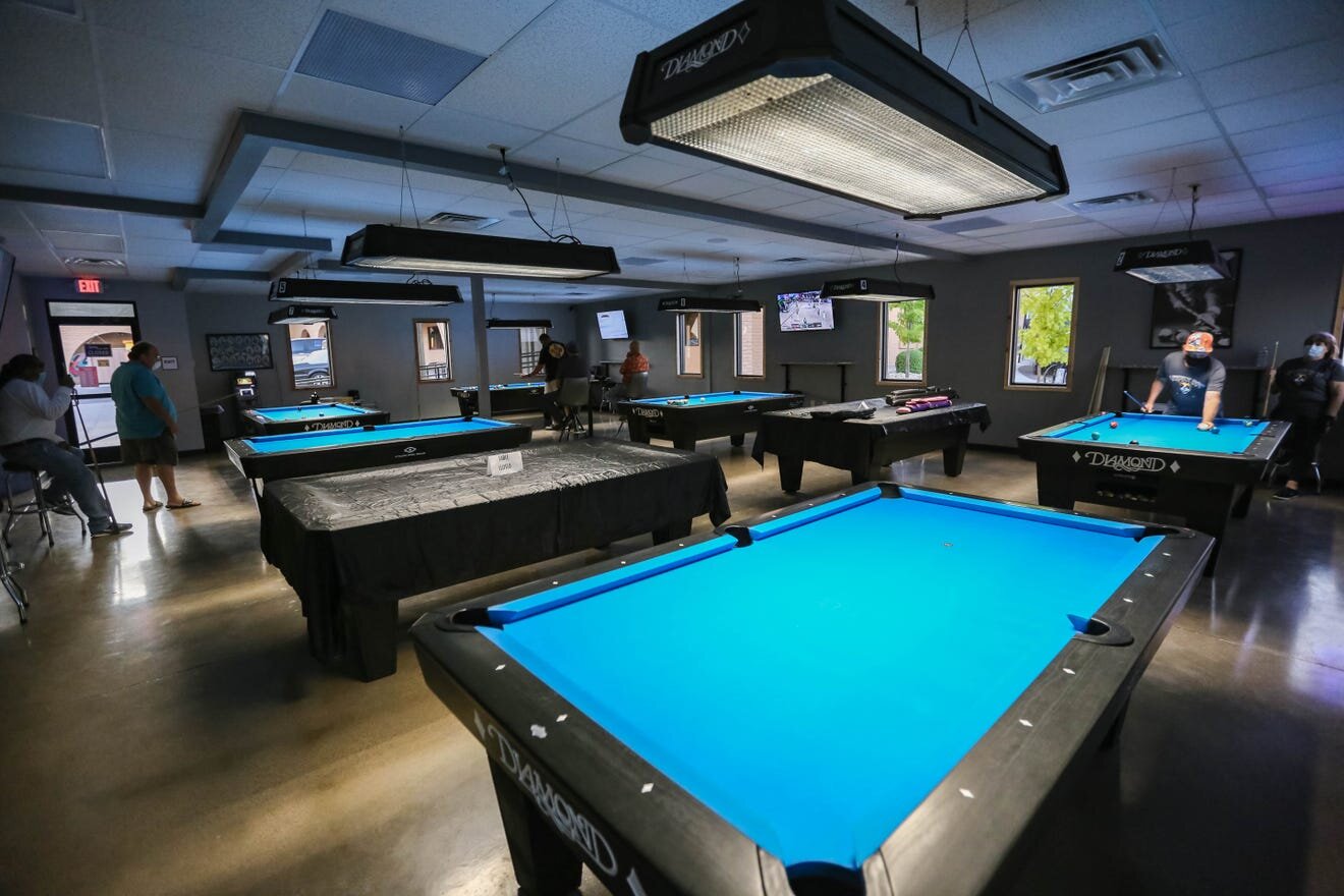 Brand new Diamond pool tables are on display at Lucky Dog Billiards, 245 Lohman Ave., in Las Cruces on Wednesday, Sept. 3, 2020. [Nathan Fish / Las Cruces Sun-News]