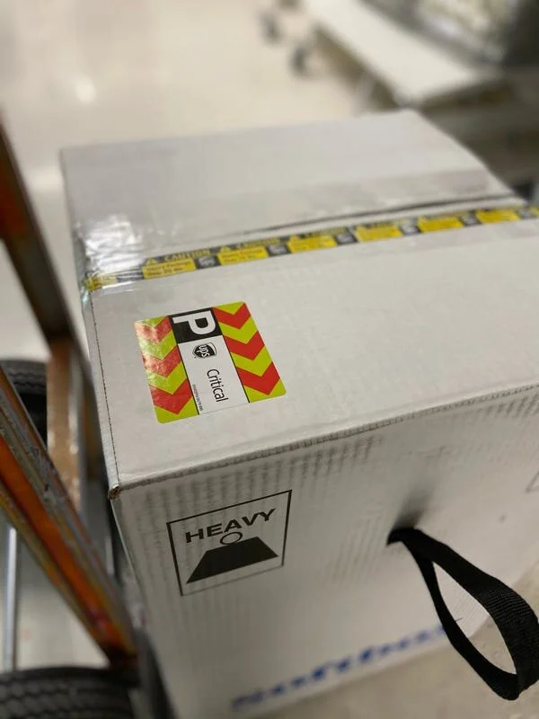 Memorial Medical Center in Las Cruces received its first shipment of Pfizer's recently approved COVID-19 vaccine Tuesday, Dec. 15, 2020. Hospital officials say the first doses are expected to be administered to healthcare workers Wednesday. [Courtes…