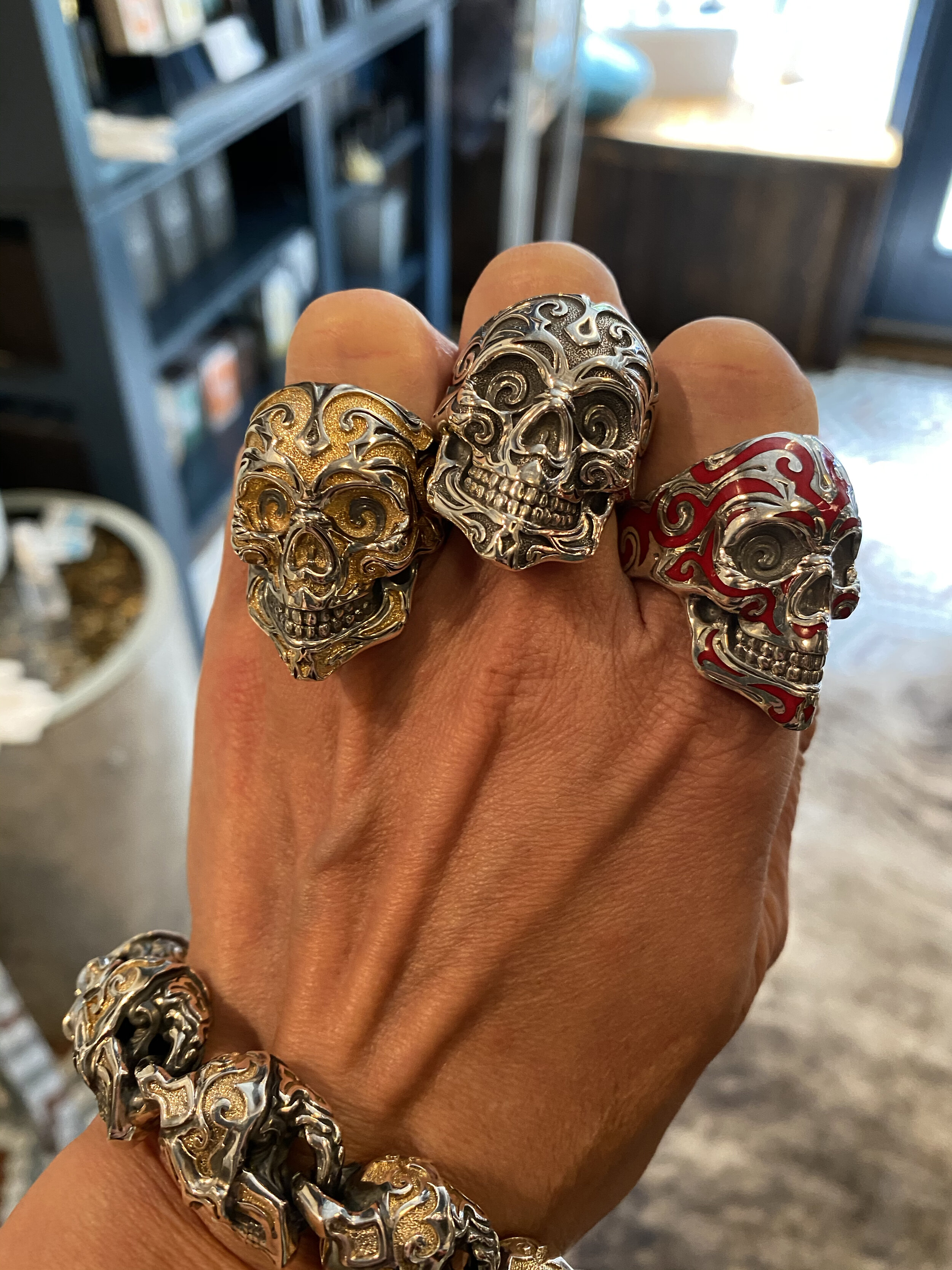 Lucky Skull 925 Silver Ring Stallone's Expendables Ring - Etsy