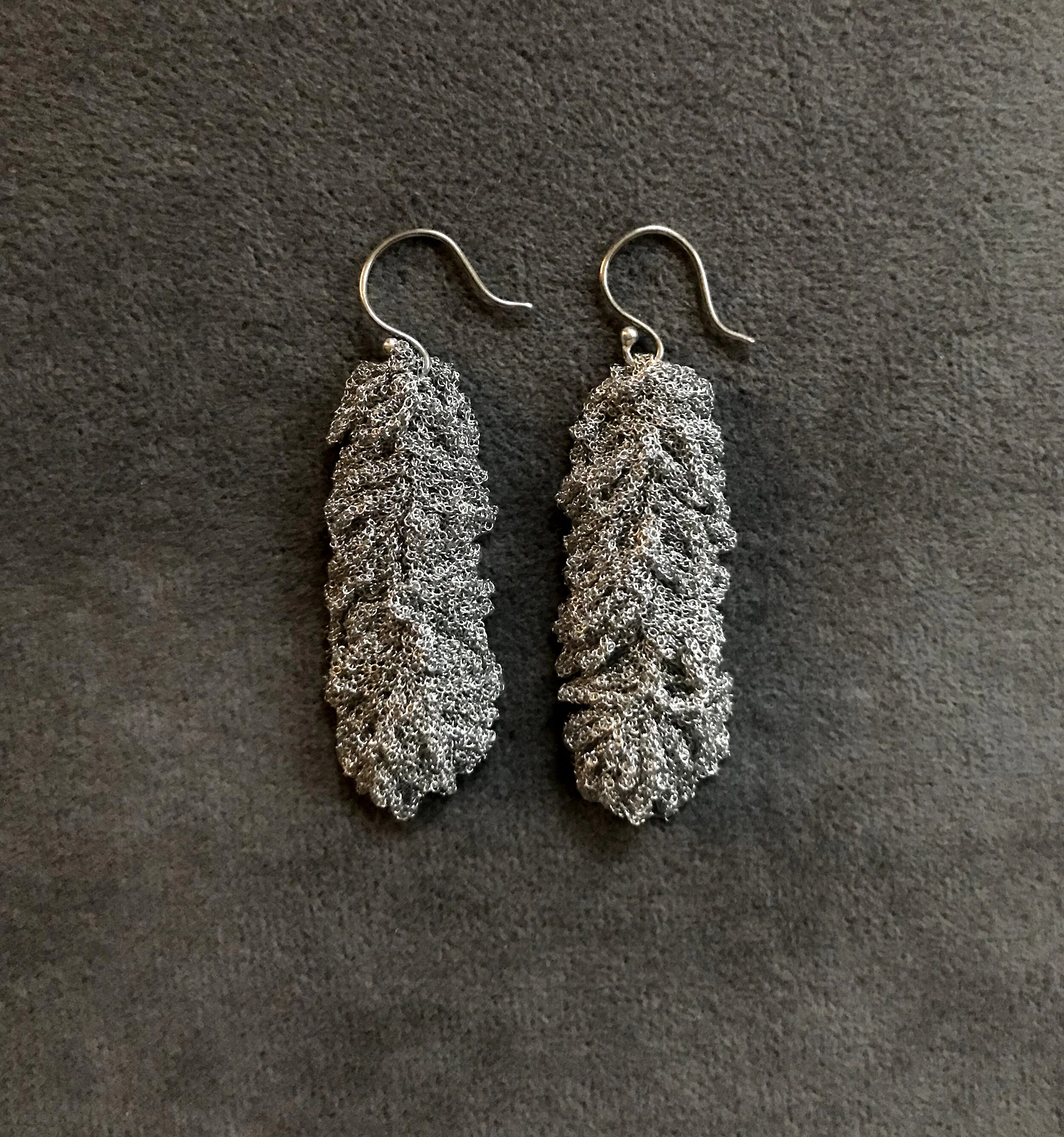 La Vie Boheme Hand Crocheted Metal Long Earrings