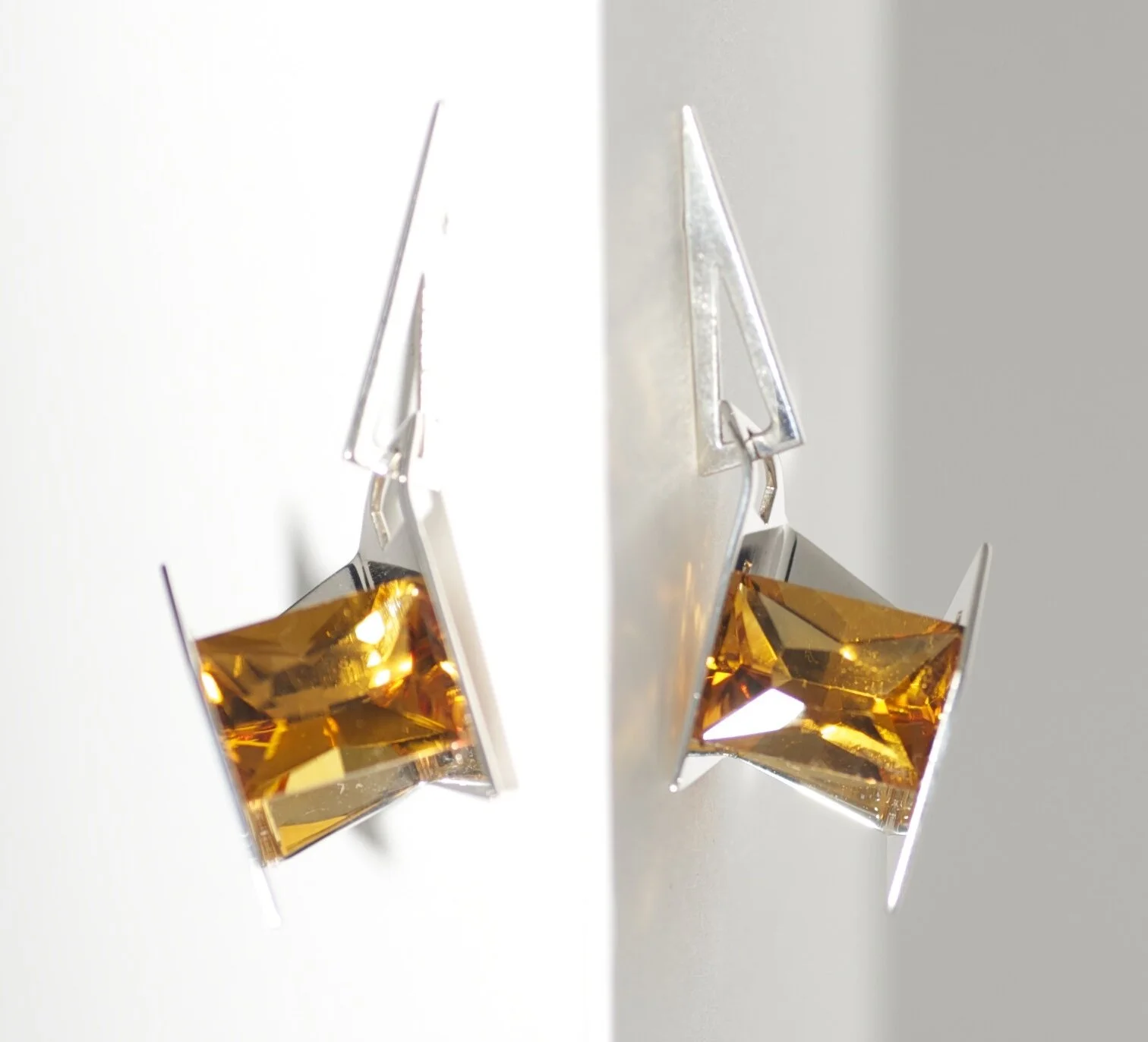 Elena Kriegner Spark Citrine Silver Earrings