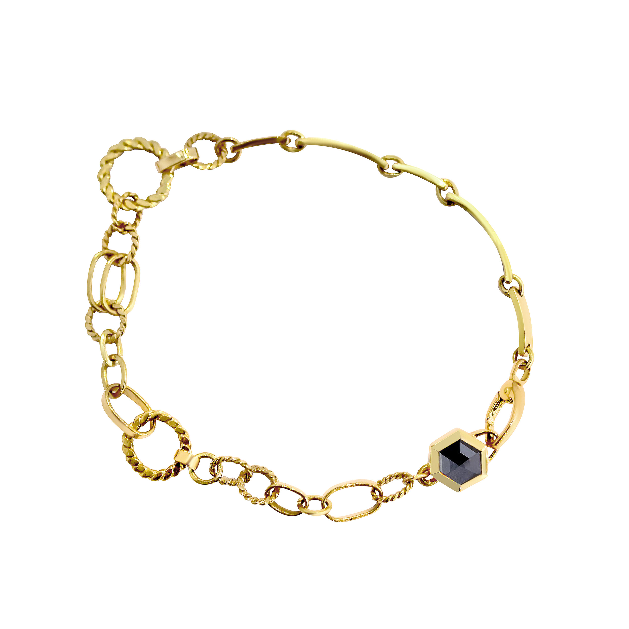 Chandally Unisex Hexagon Bracelet