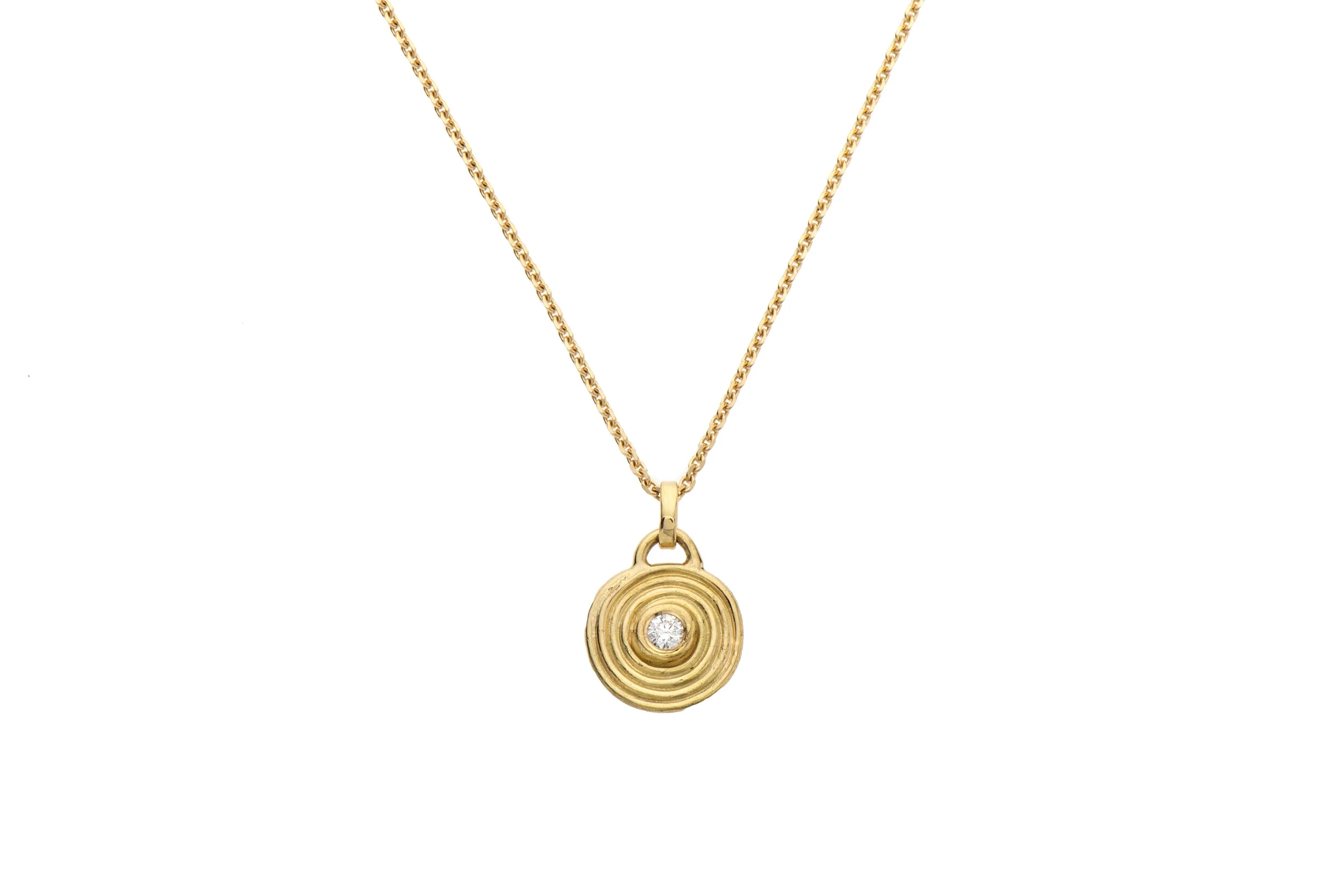 Chandally Spiral Necklace with Diamond