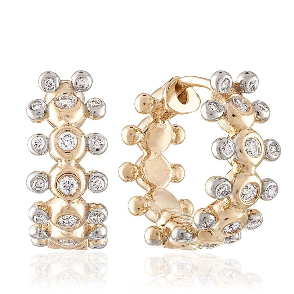 Baubou Caterpillar Diamond Eyes Hoops