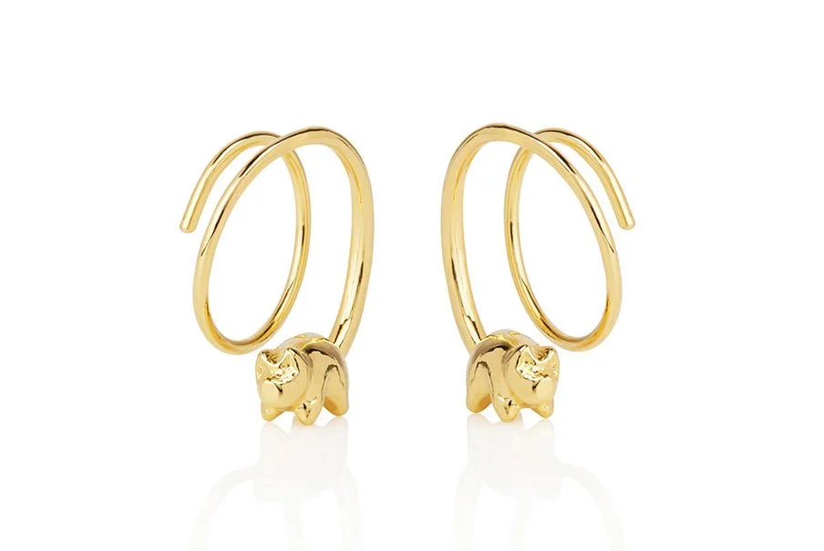 Baubou Happy Piggy Earrings