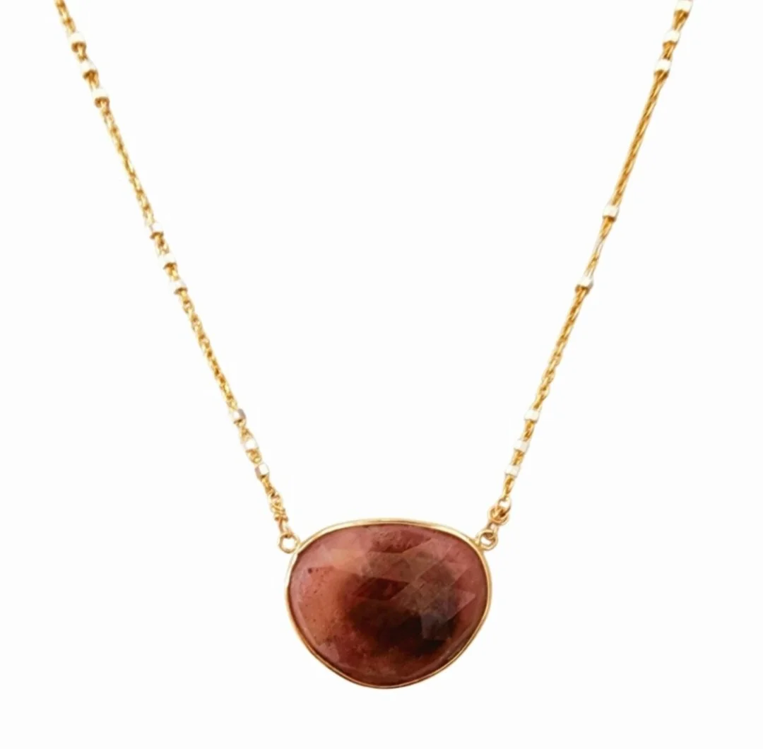 Pink Sapphire Necklace