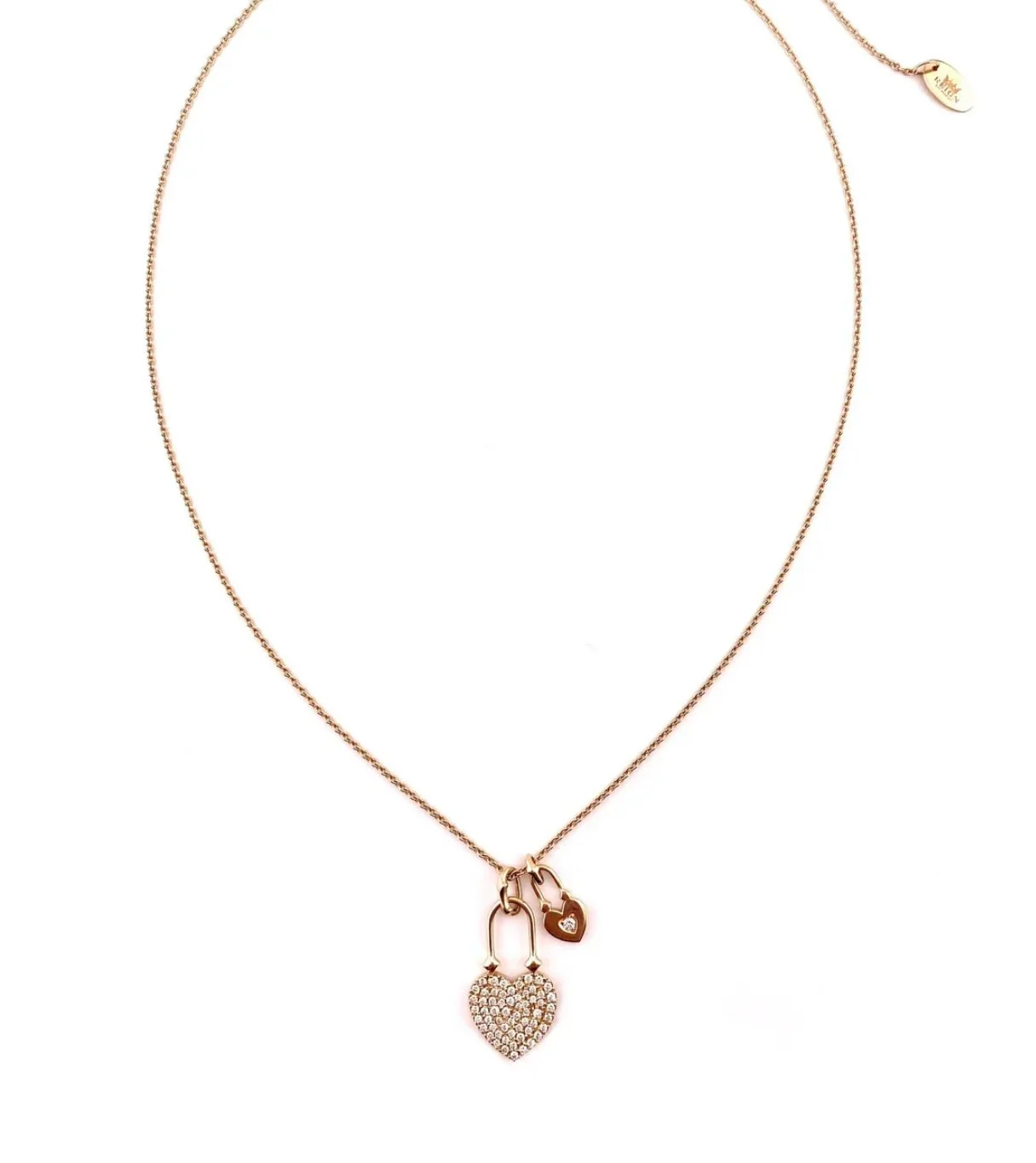 Diamond Pave Heart Necklace