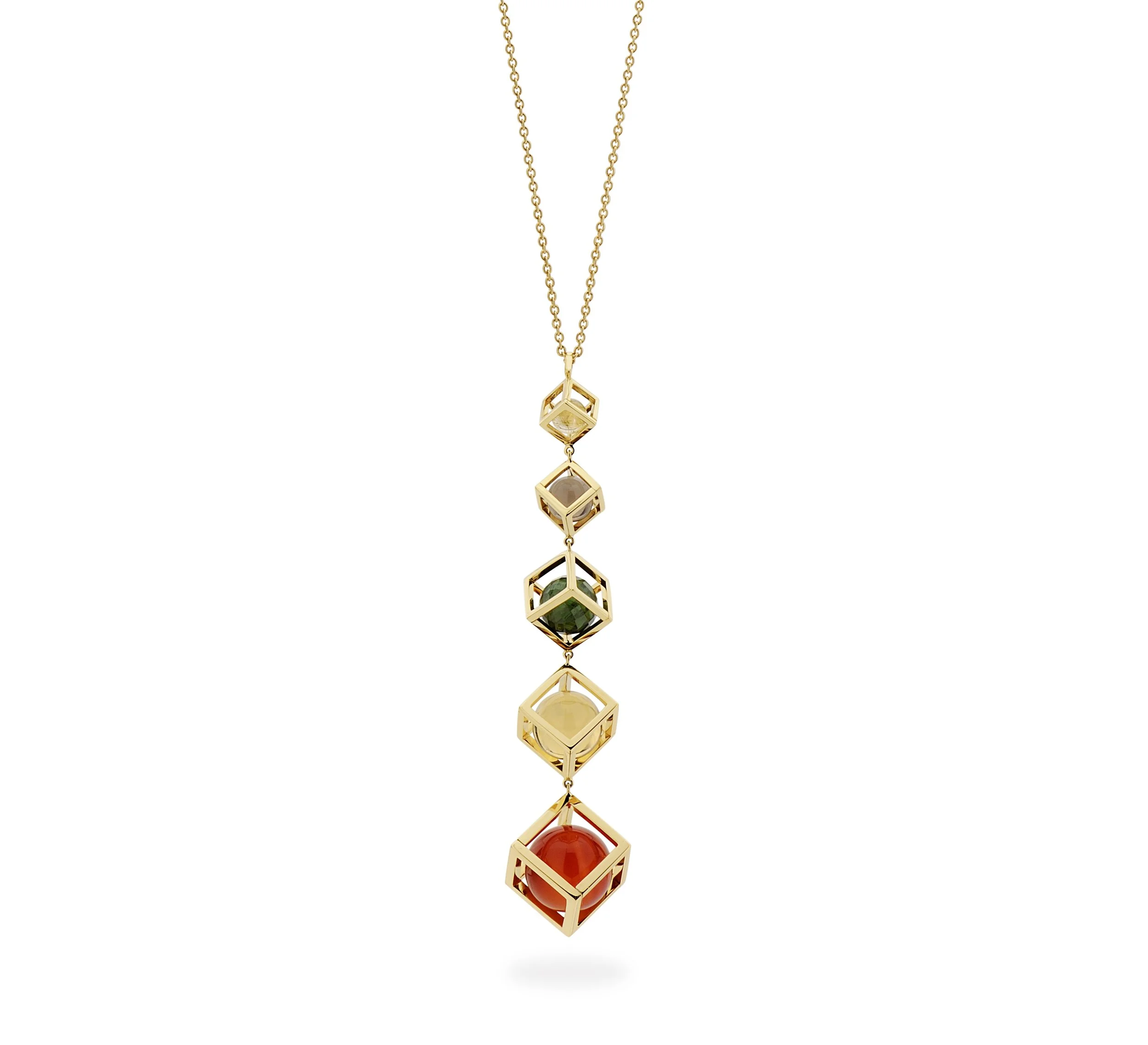 Yael Sonia- tiered Solo Pendant- 18K yellow gold and gemstones- 2.jpg