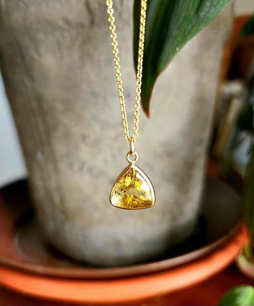 Golden Beryl Necklace