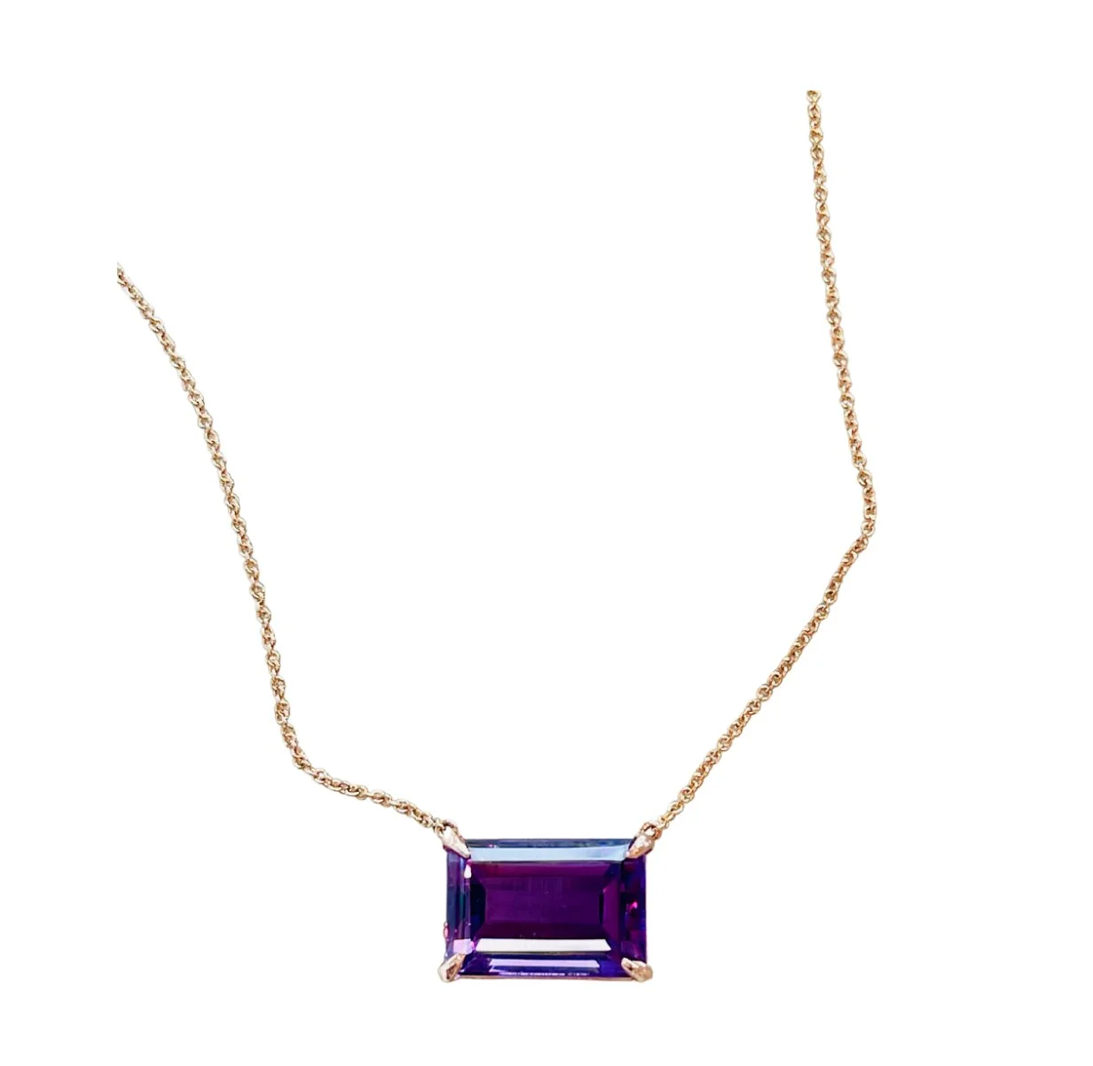 Amethyst Pendant Necklace