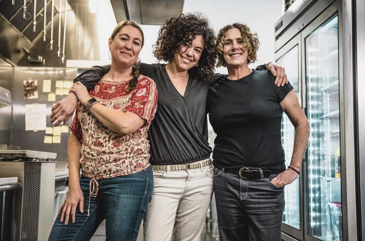 Christine smith, with team members: jenna rice (left) and jana oppenheimer (right)