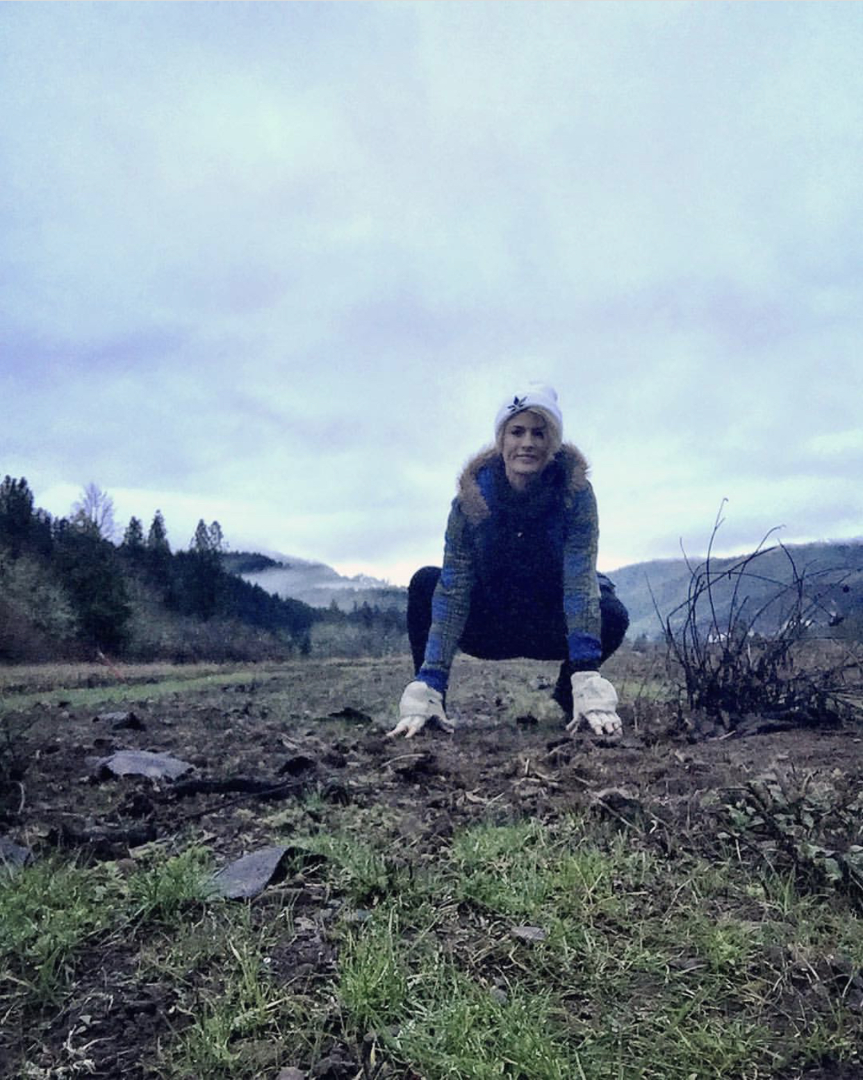 Anna on the East Fork farm. Follow Anna @exitdrug