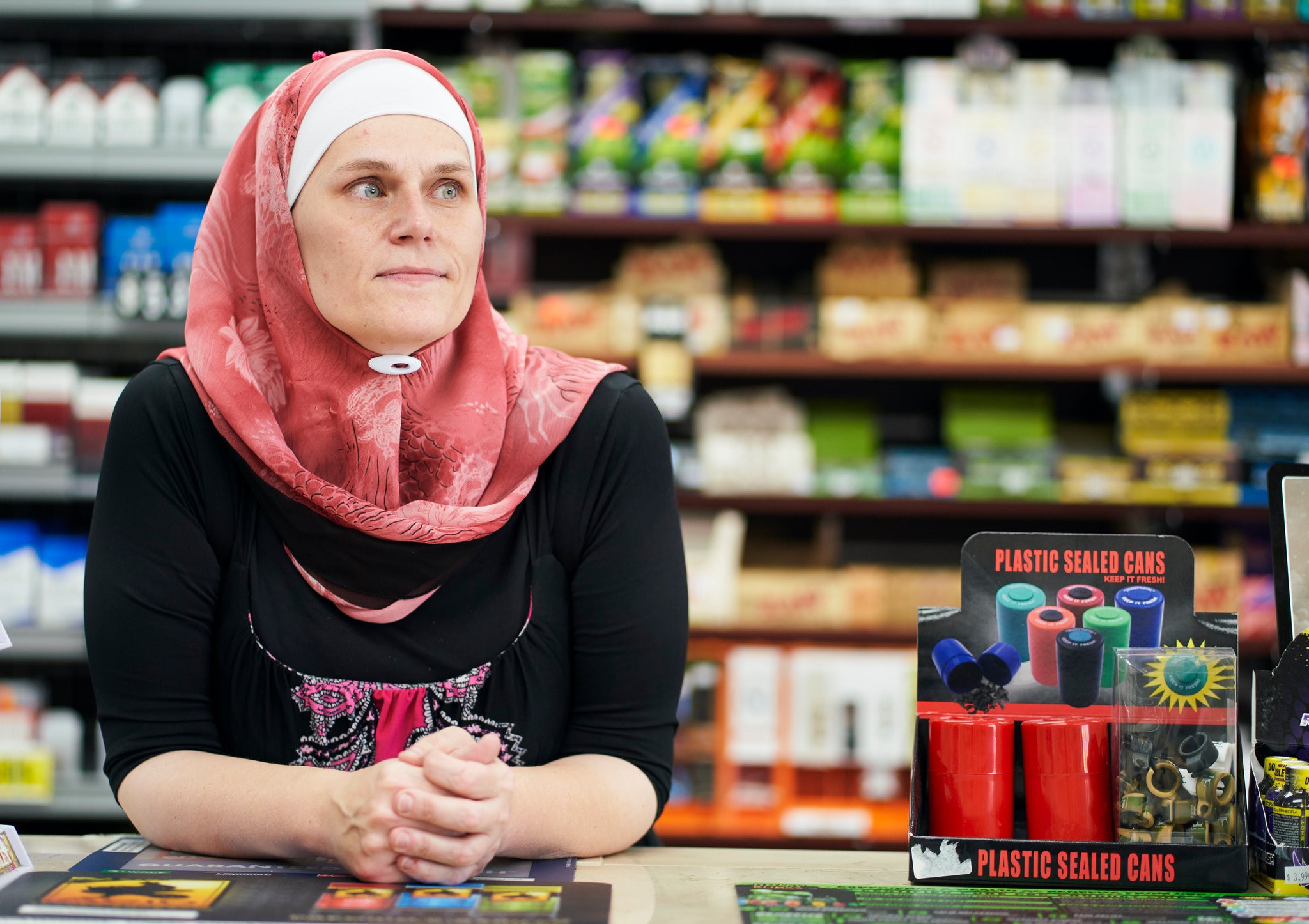 Amy Wazwaz inside her store in Duncanville, Tex. CreditCooper Neill for The New York Times