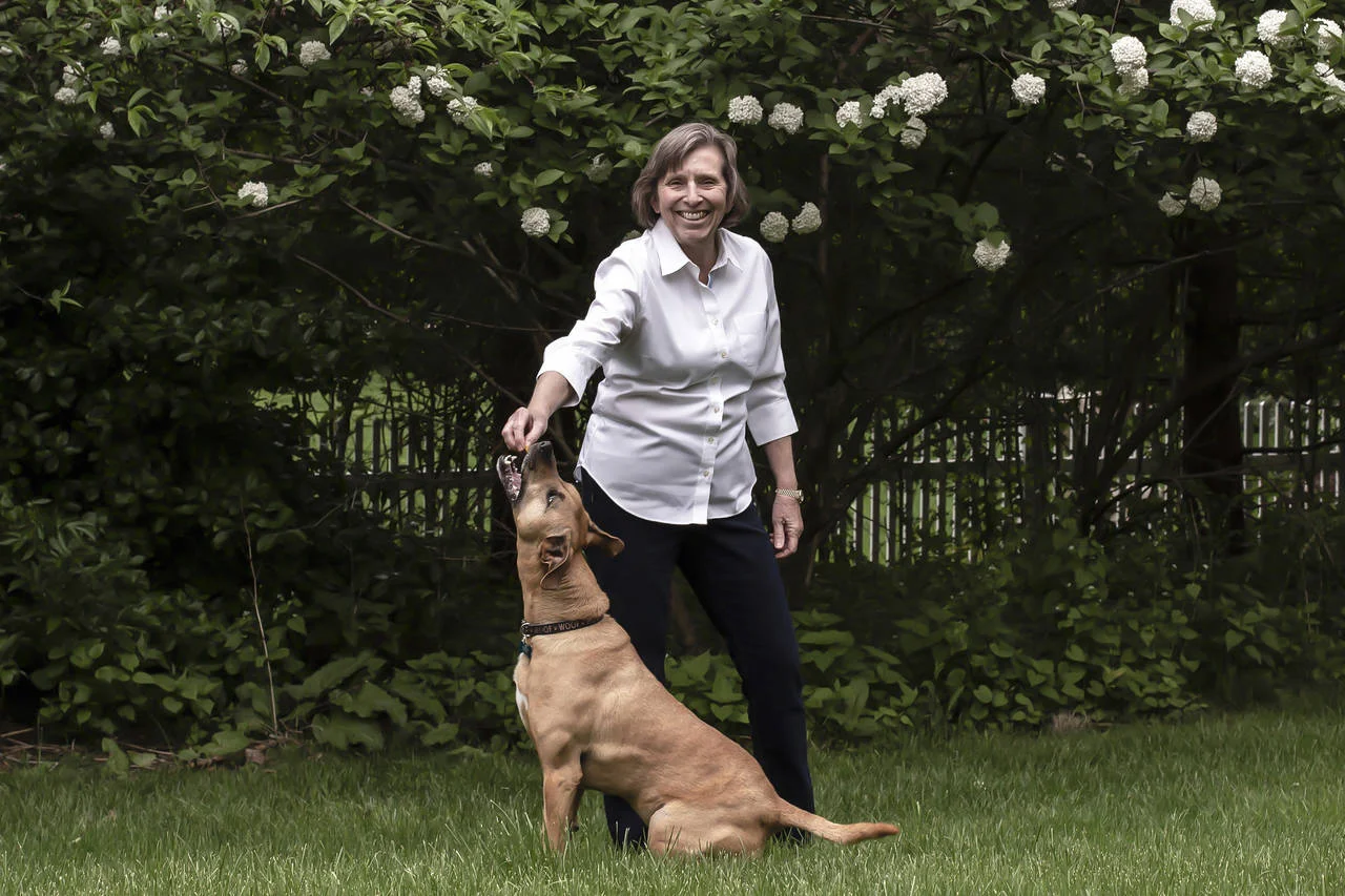 Owner Barbara Hightower has Moose ‘sit and stay’ to earn CBD treats that help with his anxious jitters. PHOTO: BRYAN ANSELM FOR THE WALL STREET JOURNAL