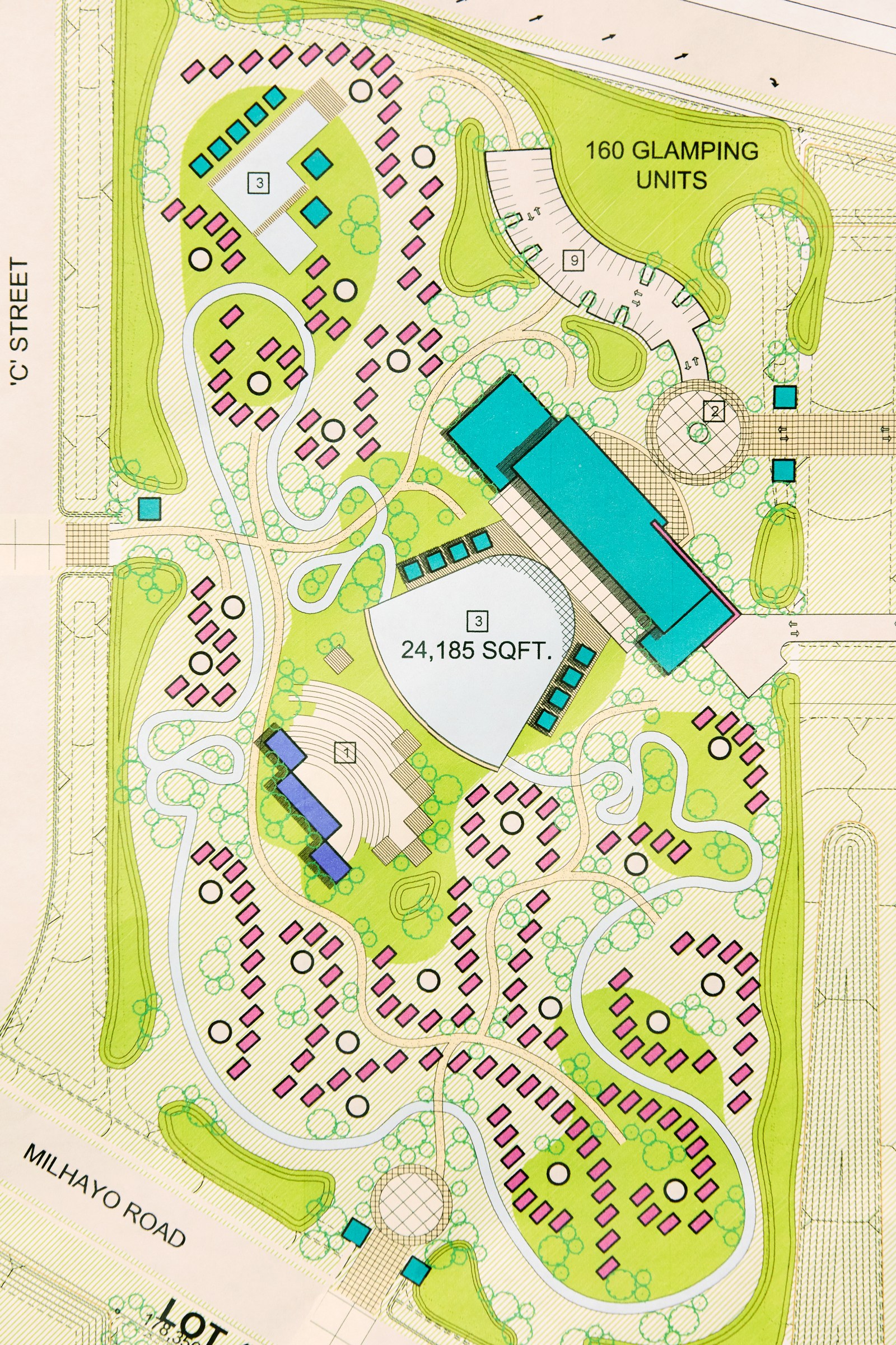 A proposal for Tyson Ranch that includes the world's longest lazy river.