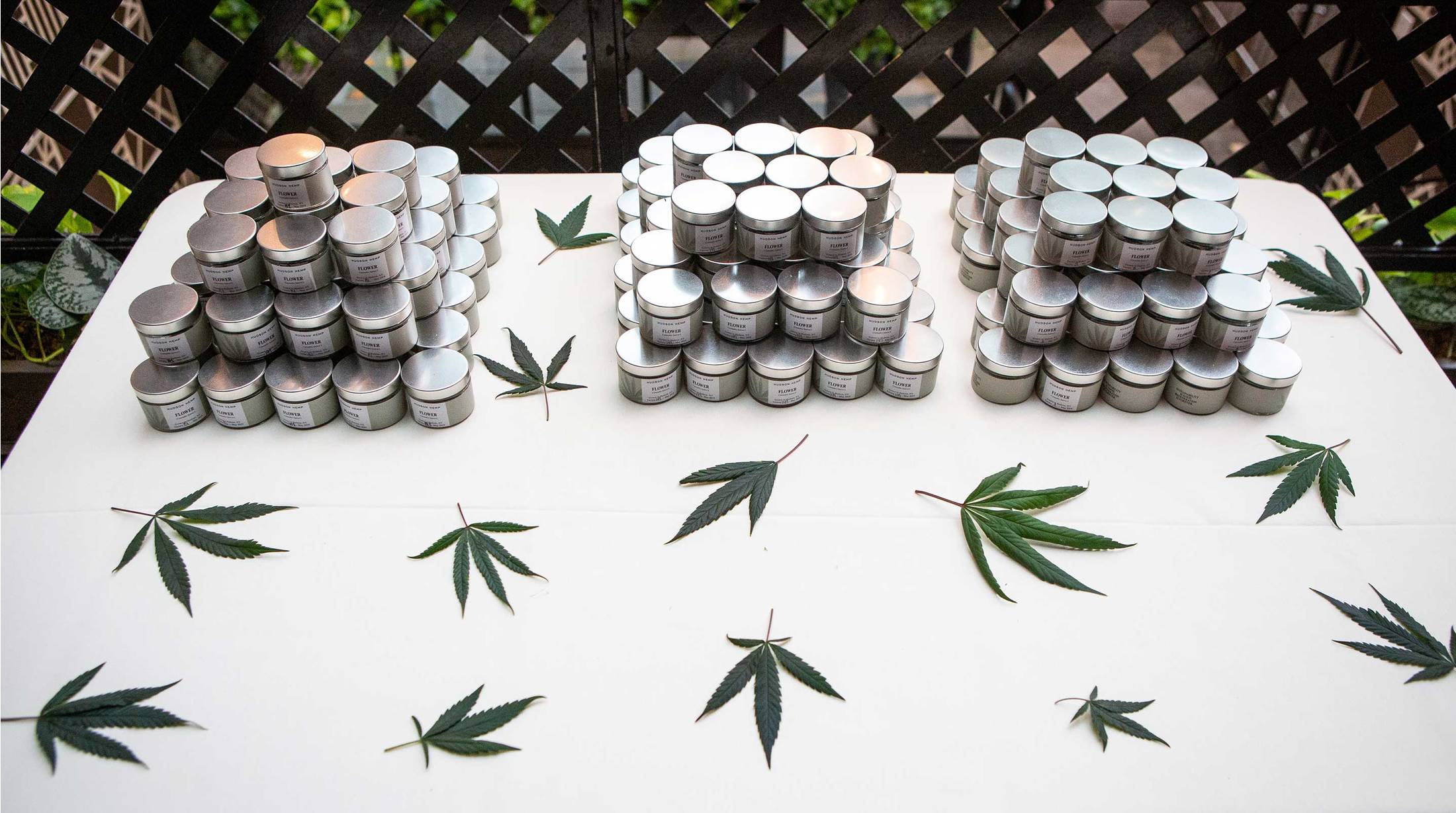 Hudson Hemp products at the James Beard House dinner. Courtesy of Timothy Murray