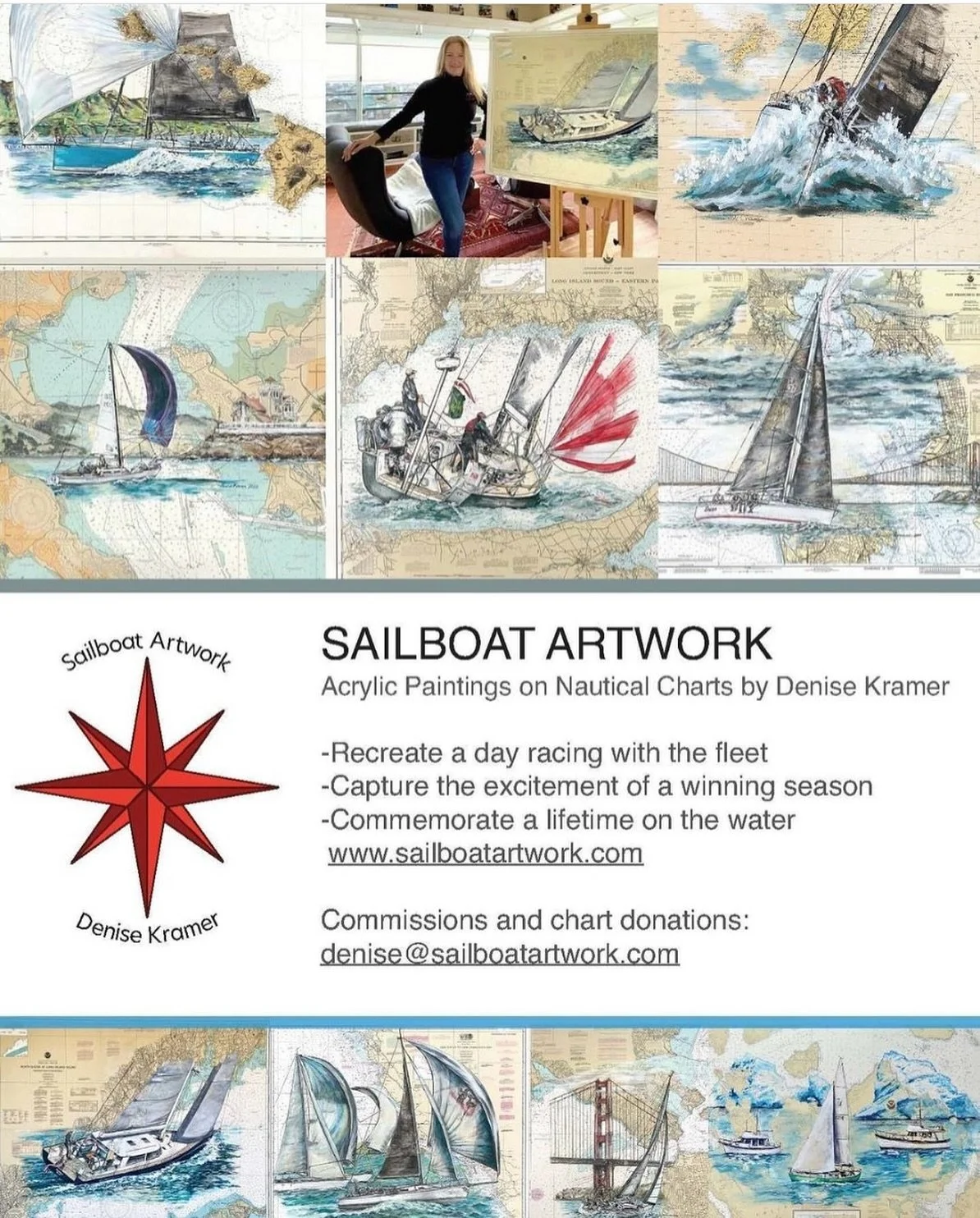 Schedule a free consultation to create a custom painting of your boat! A few appointments are still available for 2024. www.Sailboatartwork.com @sailboatartwork #sailboatartwork #customnauticalart #sailing #yacht #coastalliving