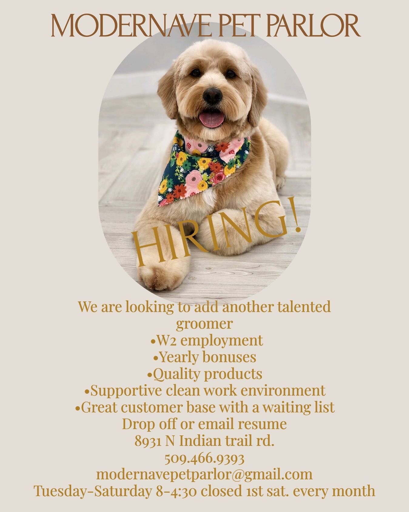 ❗️HIRING BONUS❗️We are hiring for a groomer!