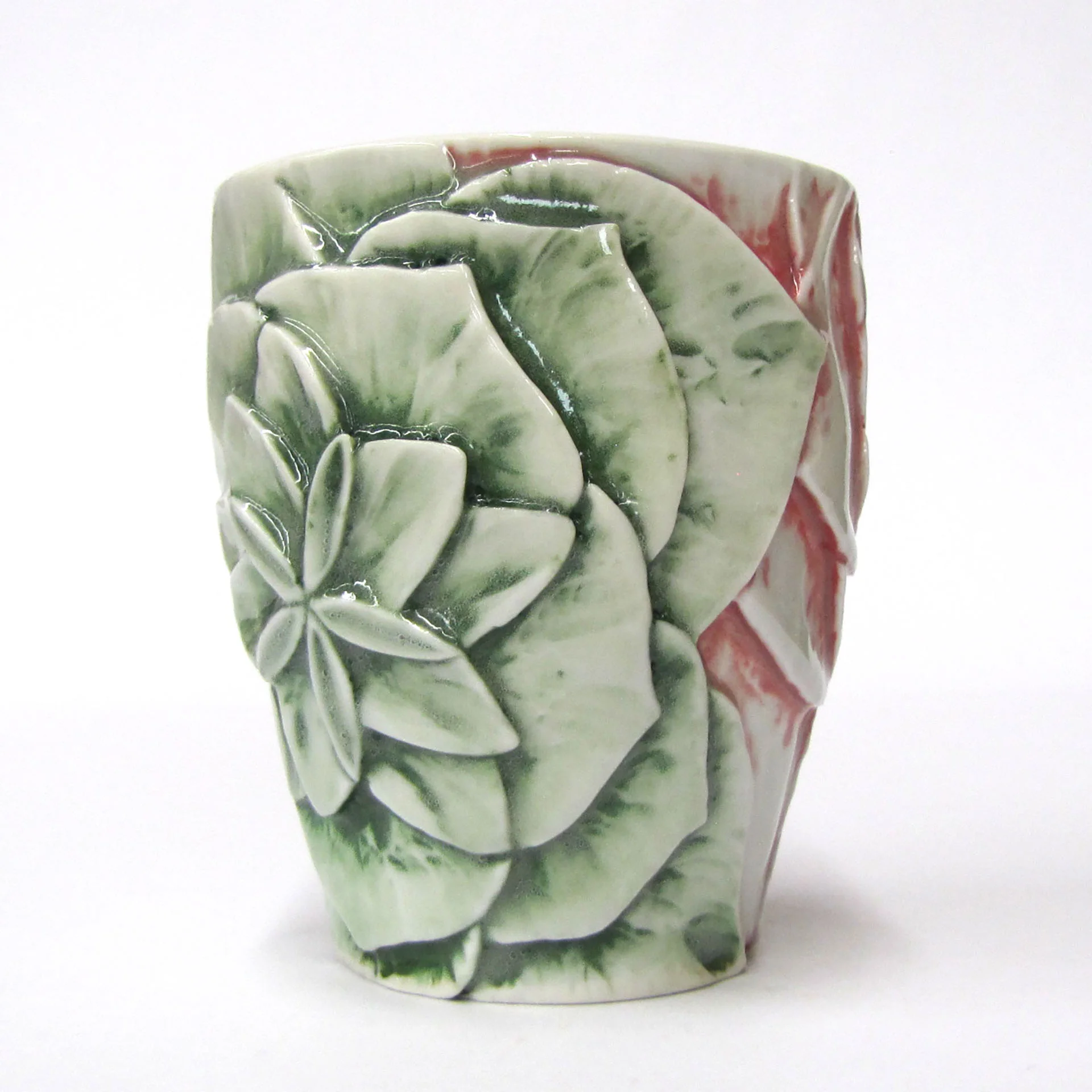 3 succulent cup 2 roses