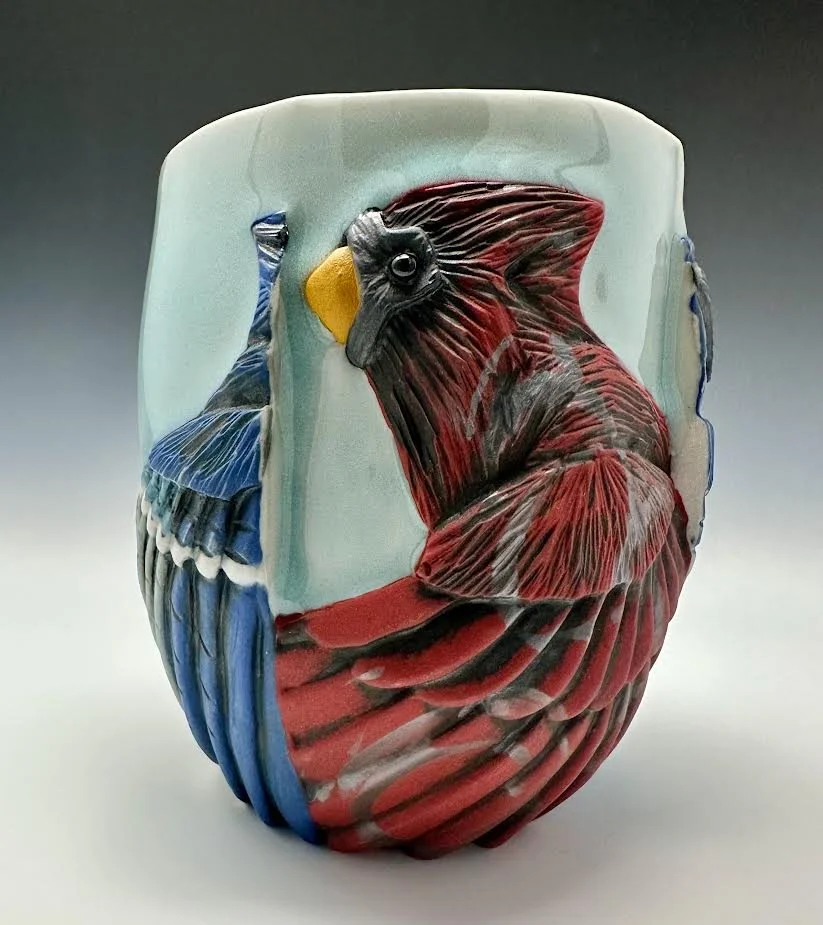 Cardinal/Blue jay back to back 1