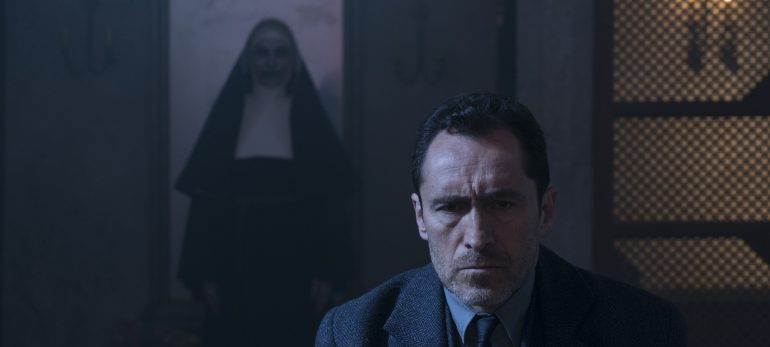 Negative space shots like this are a dime a dozen in ‘The Nun.’