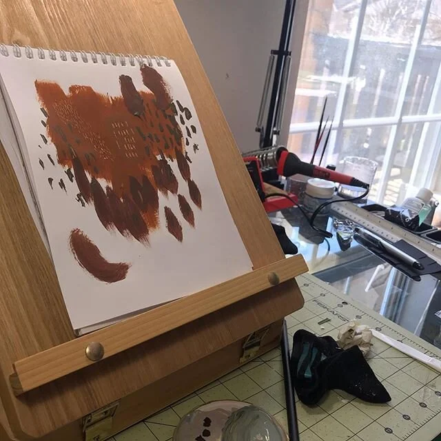 Yesterday was hard. More isolation. Things in my jewelry weren&rsquo;t coming together like I thought. So I did some painting. It felt good, and I like the way they look. That&rsquo;s it.