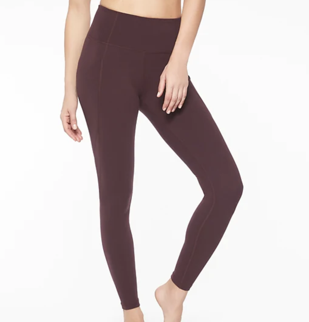 athleta maroon leggings
