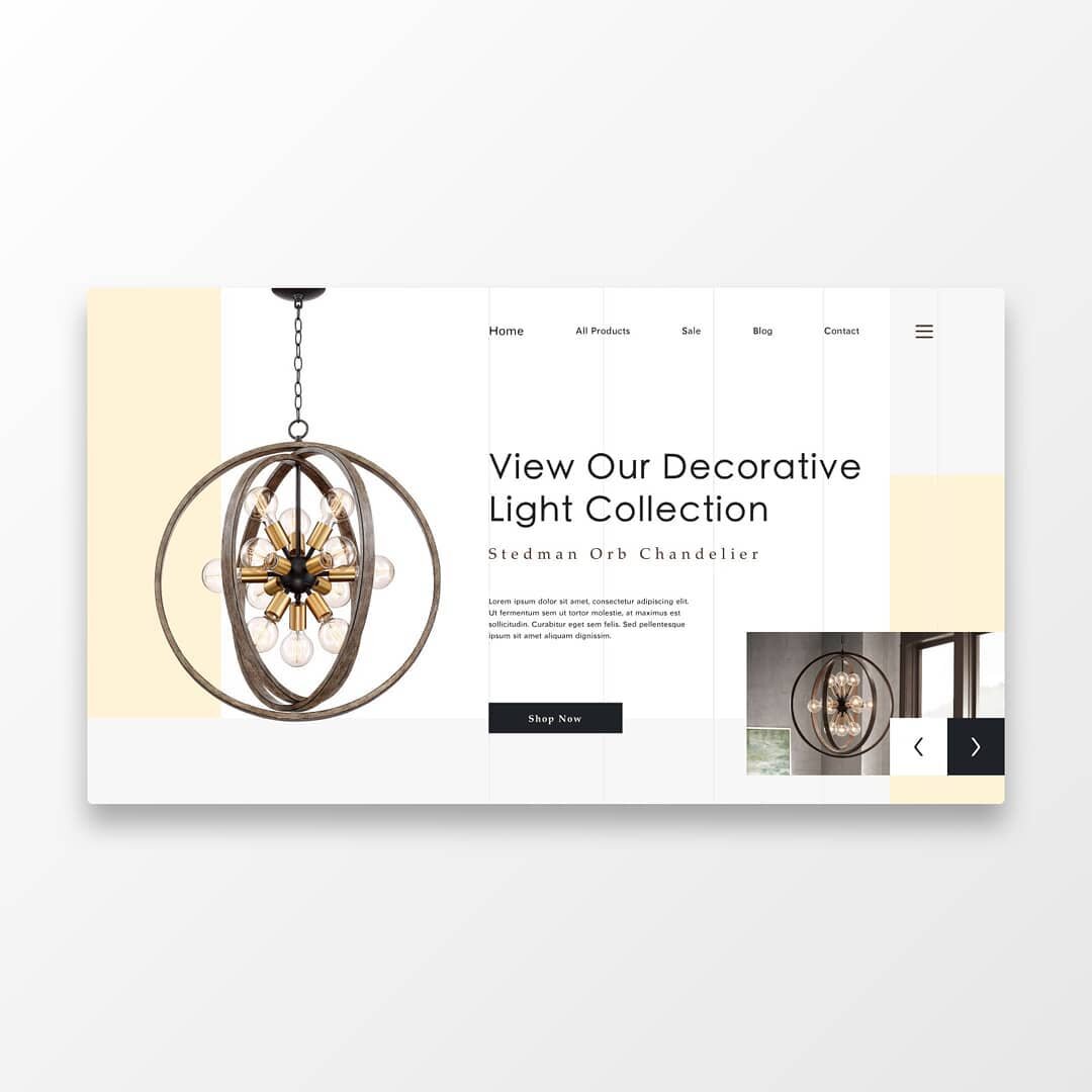 Inspirational Web Design #25: Lamp
-
First shot to a full web redesign project I'll be working on over the next few weeks. Check out my profile for more design inspirations!
-
Photo Credits at: https://www.lampsplus.ca
-
#ui #uidesign #uitrends #uiin