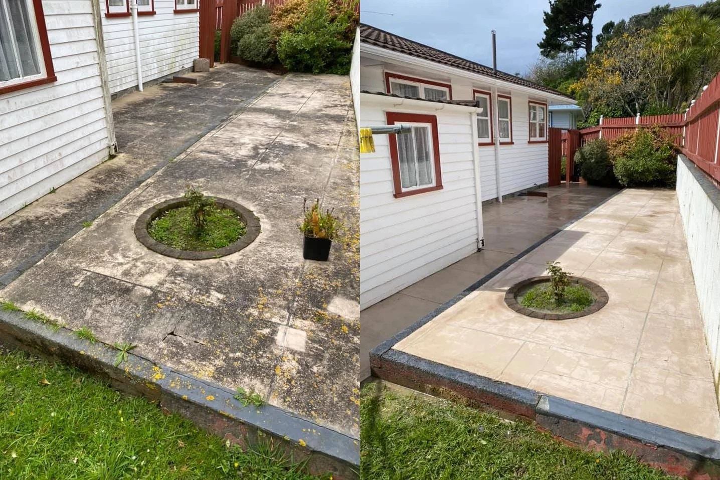 Rural property and barn water blasting Wairarapa - clean exterior after professional pressure cleaning

