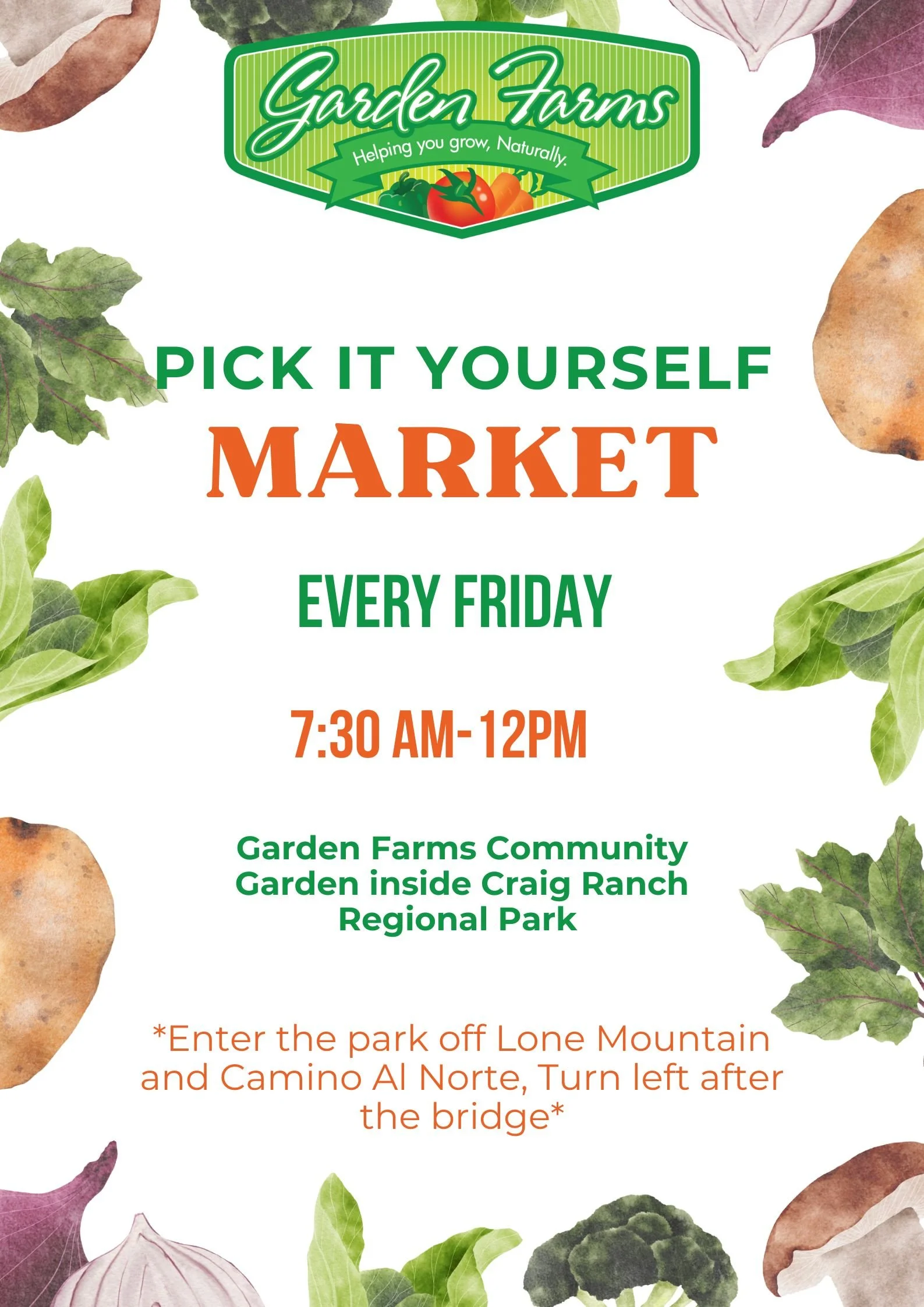 Craig Ranch: Pick it Yourself Market        
