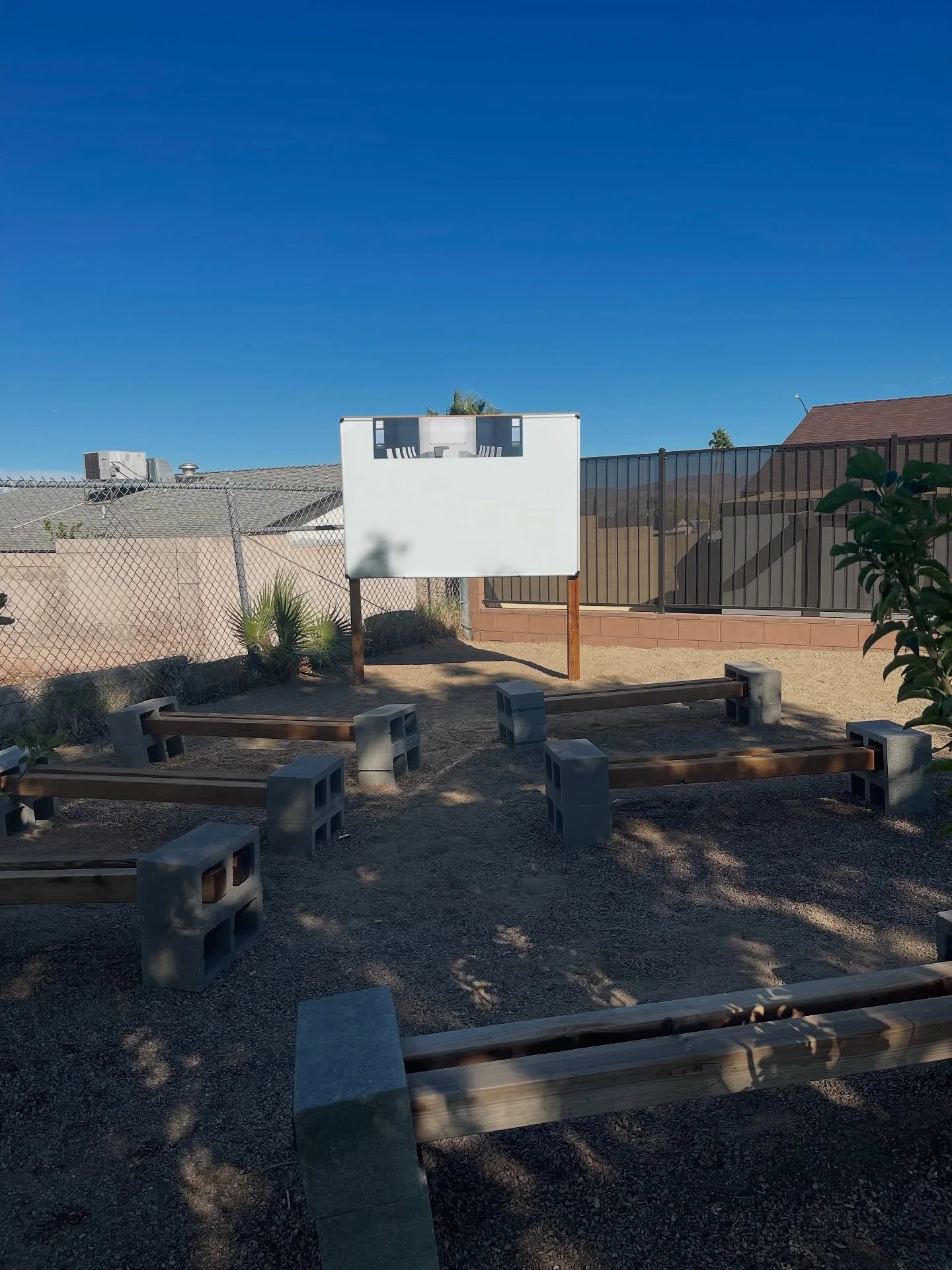 Outdoor classroom for the Garden Club at Fay Galloway ES📚