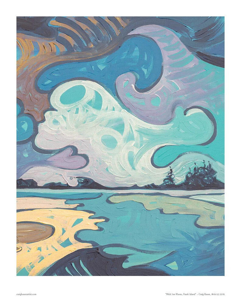 11x14" Art Print, Wick Inn Waves Tofino