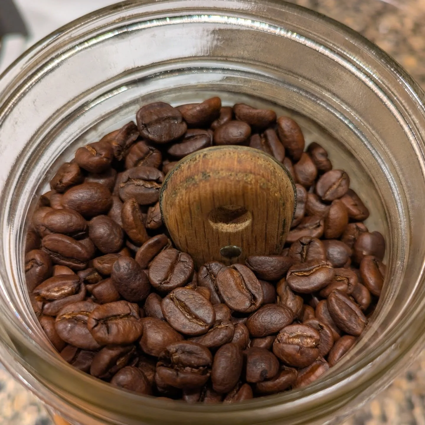 I use IG mostly as a journal of my art practice, but it's also about my love for handmade objects (see also last post about my GGG'ma's quilt) and how they make life more meaningful.
.
This is another one of those posts. It's about my coffee scoop. 

