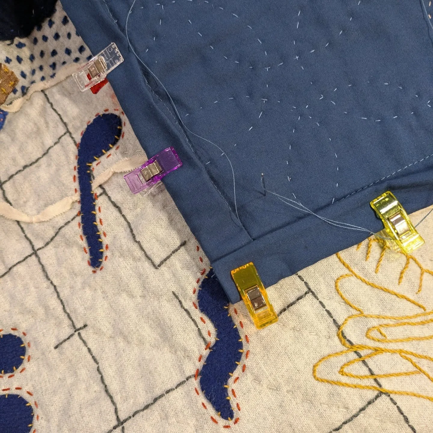 I've been working on this quilt for two years and I'm on to the binding!