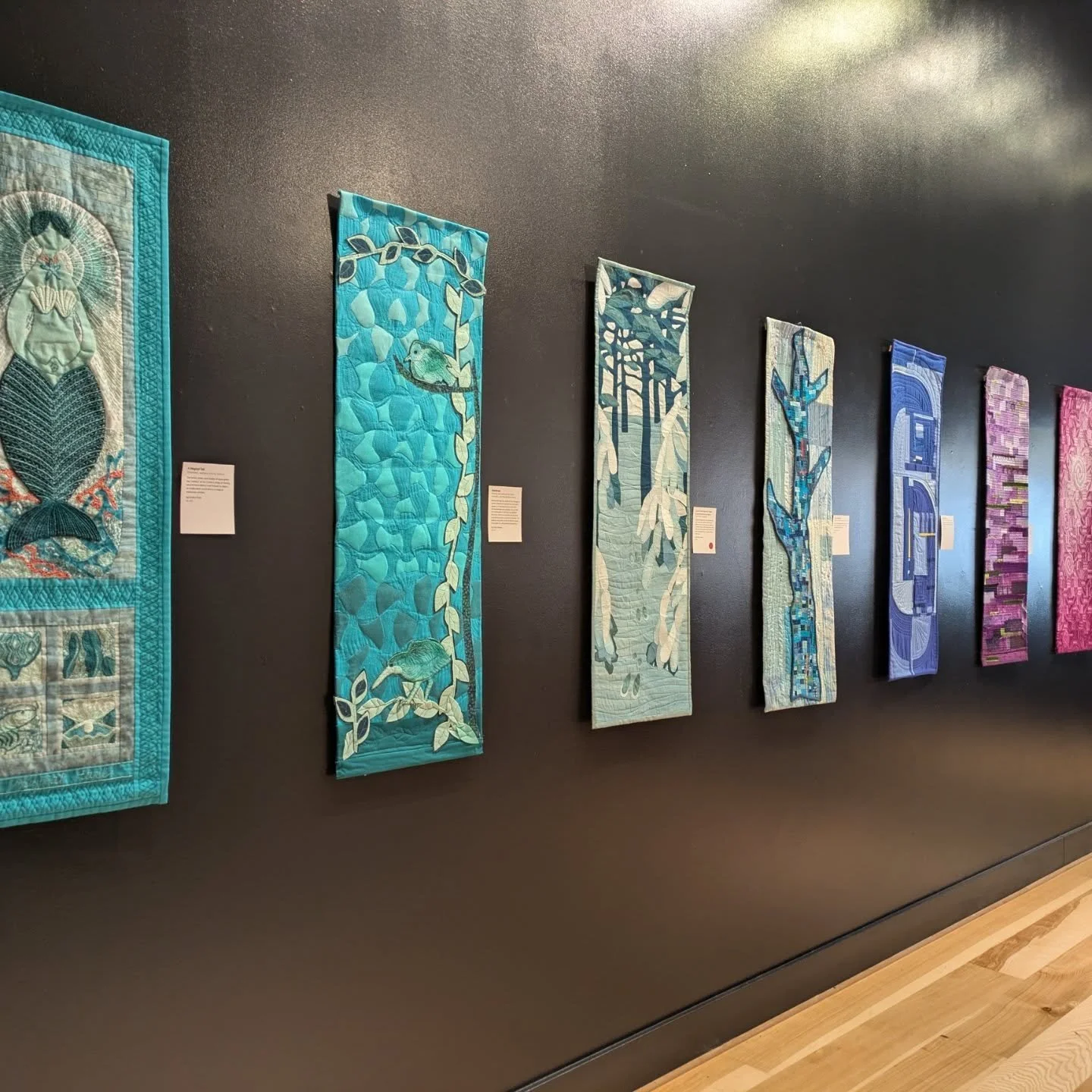 I got to see and speak about my artwork during the artists'' talk for Obsessed with Color at @cave.gallery.vancouver . The show is up for the month of March and so worth the drive over to Vancouver to be in that beautiful space full of beautiful art 