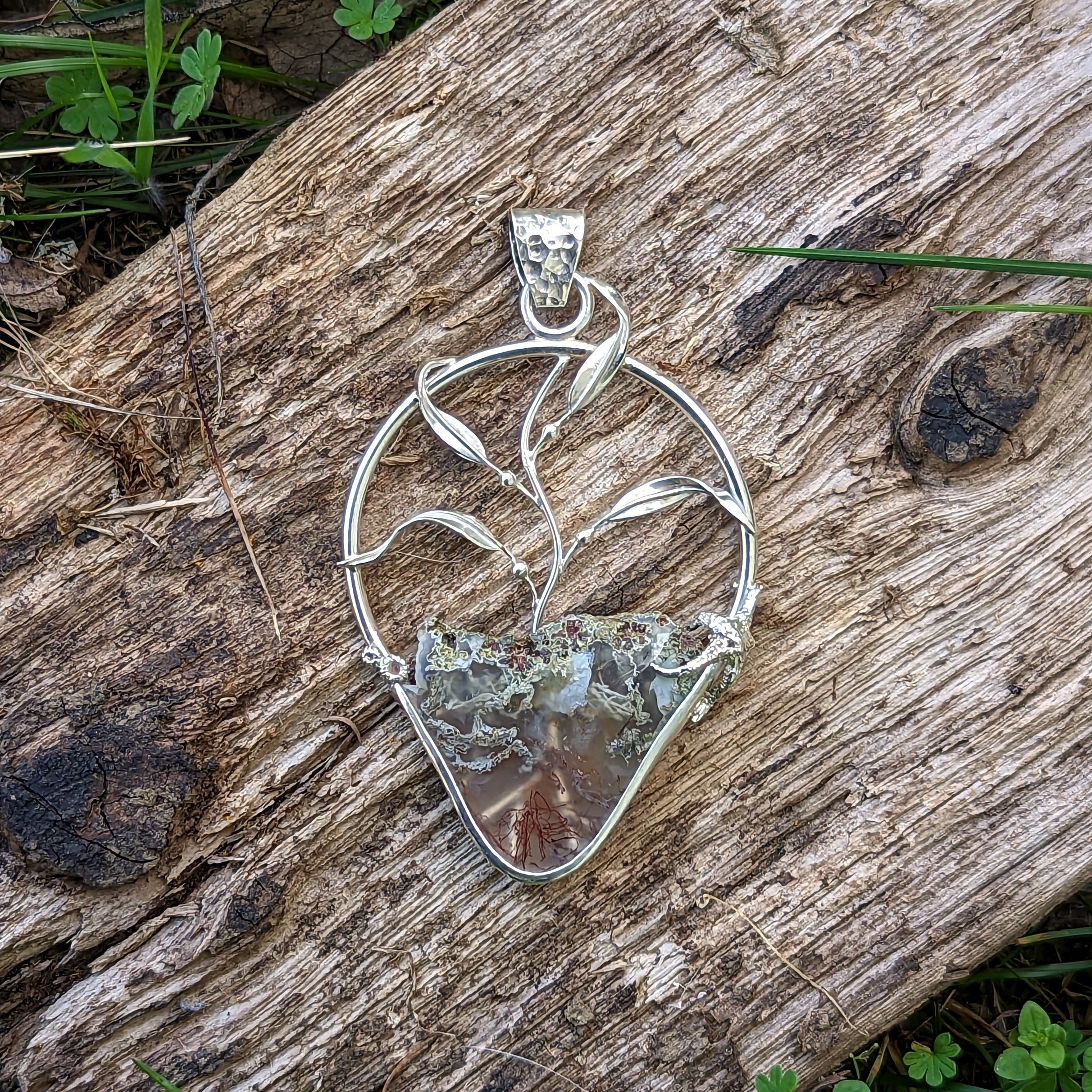 Moss Agate Ocean Scene