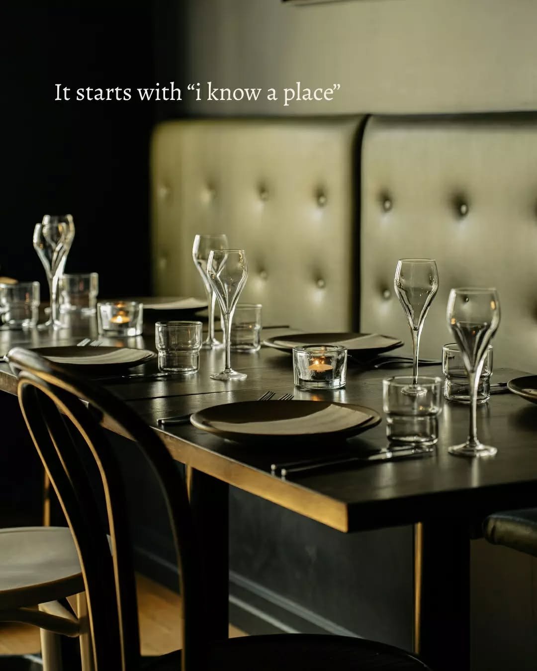 That "I know a place" friend is the most valuable person in the group chat. 🤫✨

Swipe through to watch the evening unfold: from a quiet, moody table for two to a room buzzing with energy, plates designed to be shared, and cocktails raised 