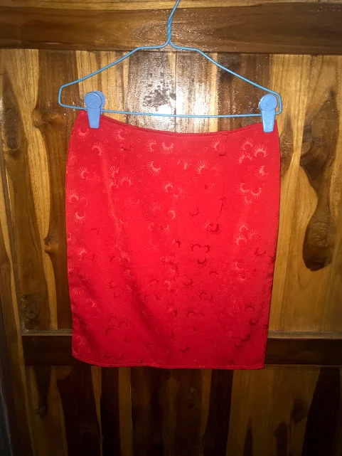 I’m planning on wearing this ruby red skirt to school for the Christmas party on Friday! #FestiveAF