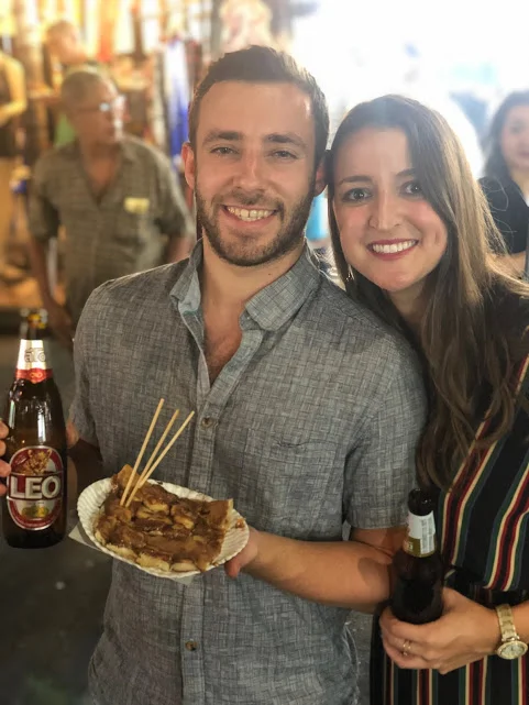Our sweet friends, self professed foodies, and founders of the @dcbucketlister, Nenner and Jess.