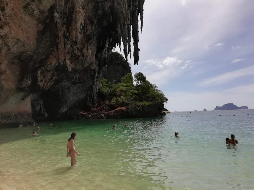 Phra Nang Beach is known for it’s caves with interesting stalactite formations.
