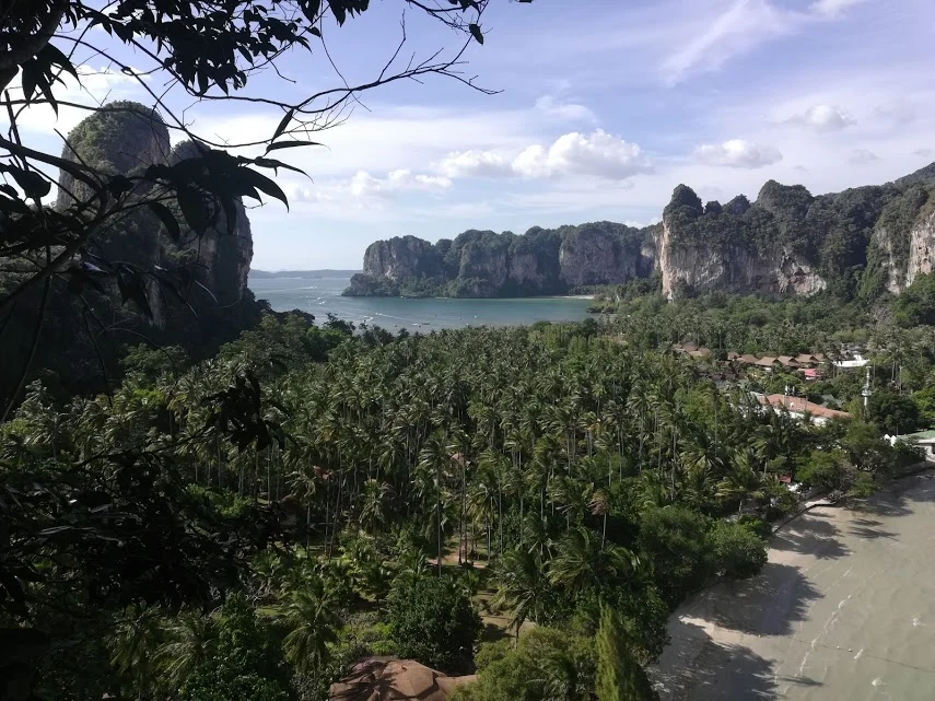 The view from Dave’s climb on Railay.