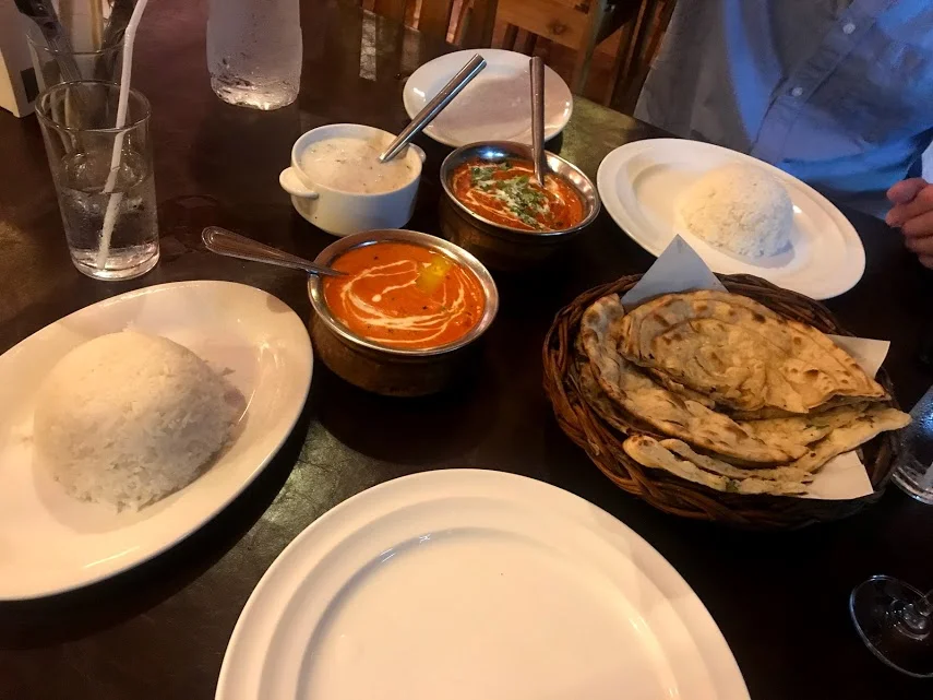 Our Indian feast at Tandoori Nights in Ao Nang.