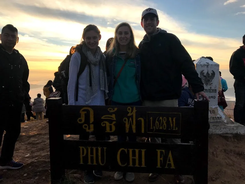 Alex, Dave, and I on the peak right after the sunrise!