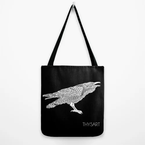 Raaf vogel tas
