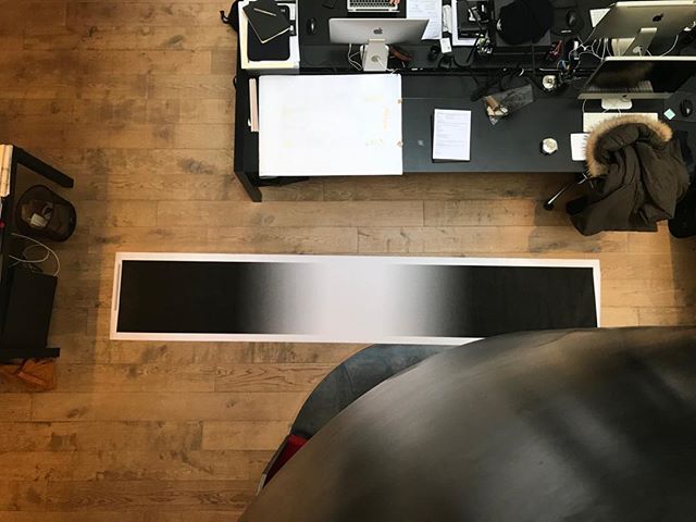 Proposition sur papier pour un d&eacute;grad&eacute; miroir #surmesure#miroirunique#verrearchitectural#savoirfairedexception